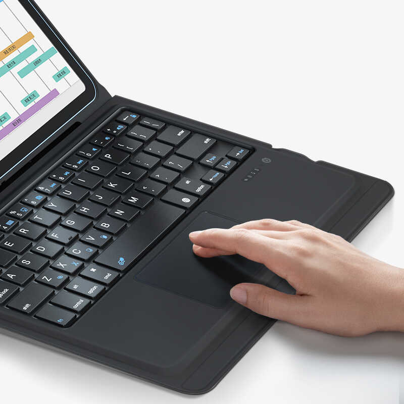 iPad Pro 11 2020 (2.Nesil) Benks Multifunctional Kablosuz Klavyeli Kılıf