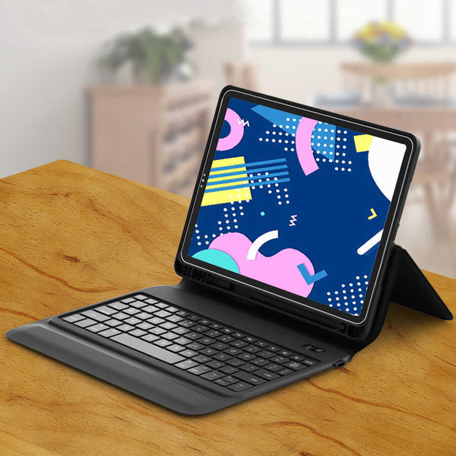 iPad Pro 11 2020 (2.Nesil) Wiwu Keyboard Folio Kablosuz Klavyeli Kılıf