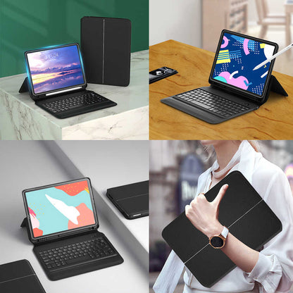iPad Pro 11 2020 (2.Nesil) Wiwu Keyboard Folio Kablosuz Klavyeli Kılıf