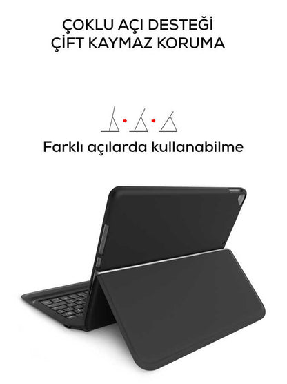 iPad Pro 11 2020 (2.Nesil) Wiwu Keyboard Folio Kablosuz Klavyeli Kılıf