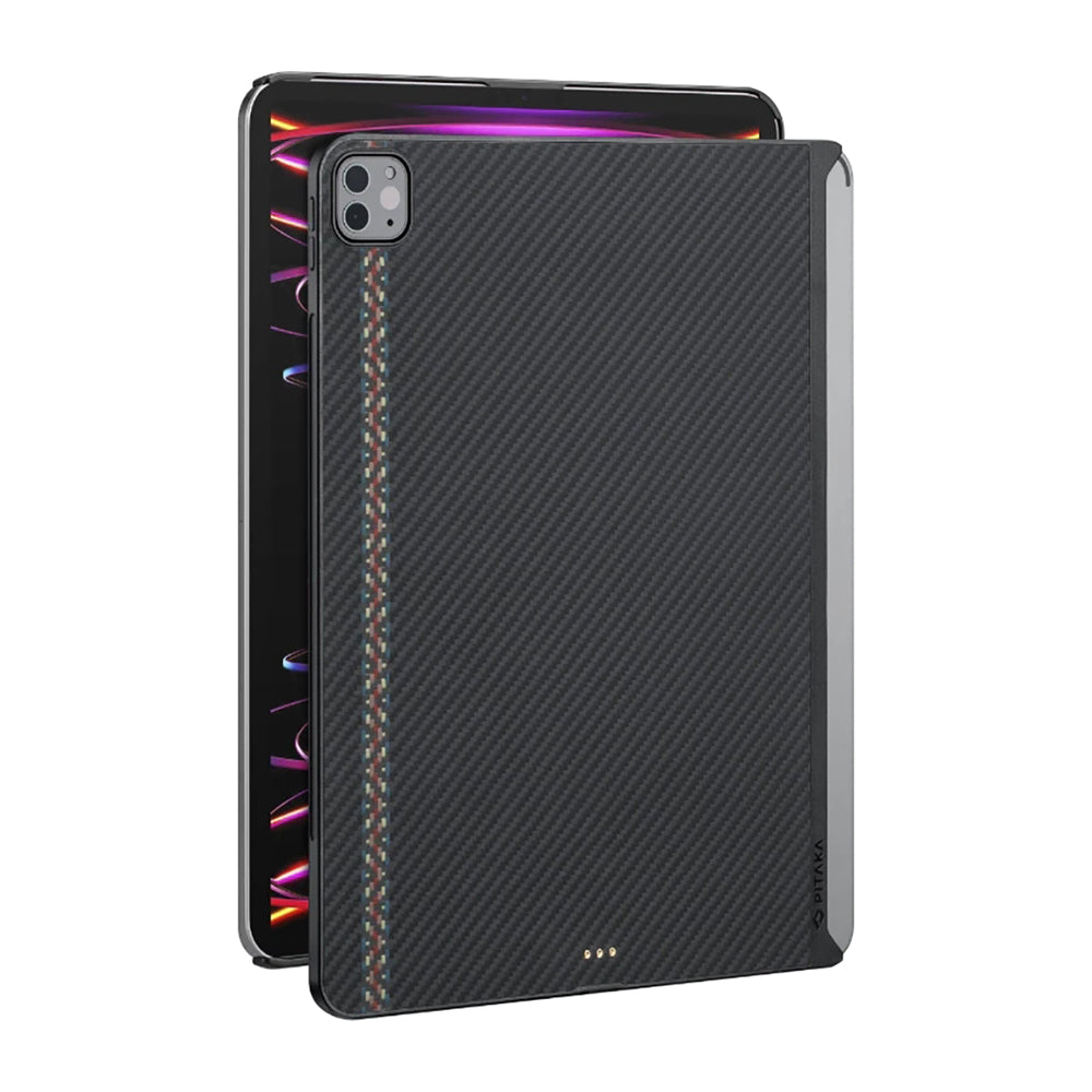 iPad Pro 11 2021 (3.Nesil) Kılıf Aramid Fiber Pitaka Ultra-Slim Classic Serisi Tablet Kapak