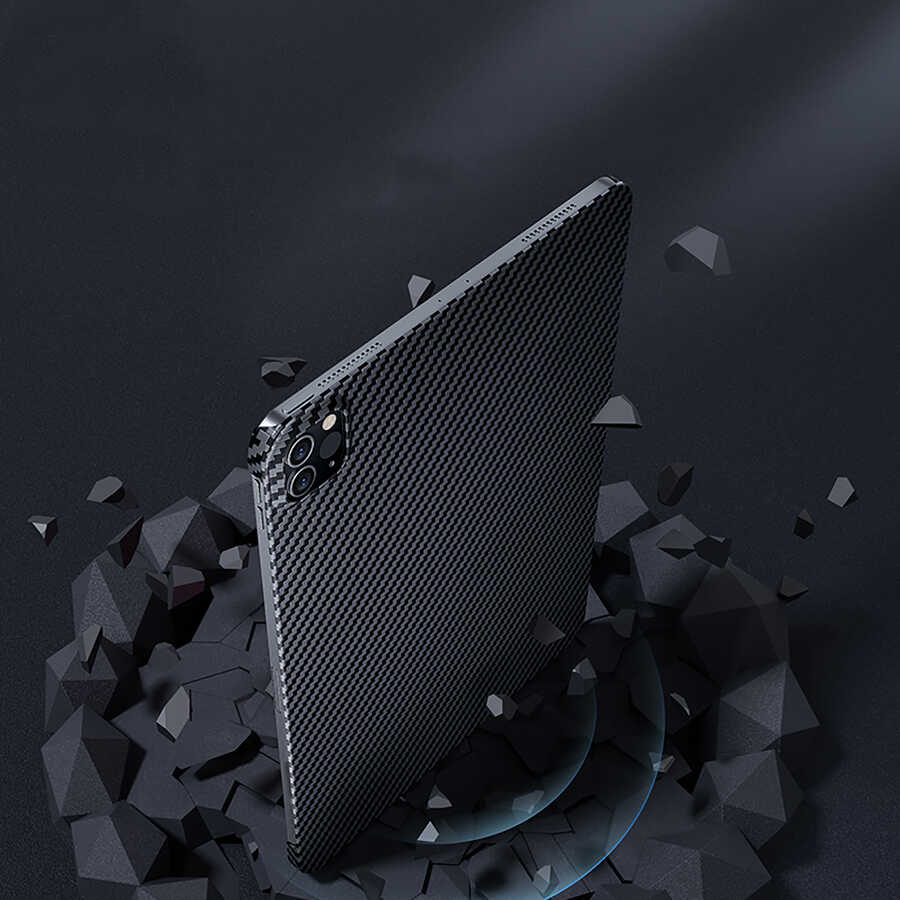 iPad Pro 11 2021 (3.Nesil) Kılıf Benks Essential Kevlar Karbon Fiber Kapak