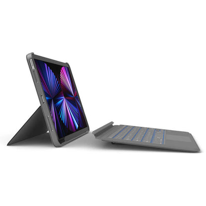 iPad Pro 11 2021 (3.Nesil) Wiwu Combo Led Işıklı Magnetik Standlı Klavyeli Kılıf
