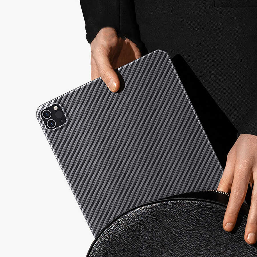 iPad Pro 11 2022 M2 Kılıf Benks Essential Kevlar Karbon Fiber Kapak