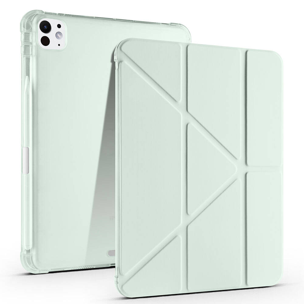 Apple iPad Pro 11 2024 Kılıf Zore Tri Folding Kalem Bölmeli Standlı Kılıf