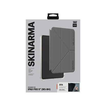 iPad Pro 11 2025 M5 Kılıf Skinarma Kalemlikli Arkası Şeffaf Standlı Magnetik Zeta Kılıf