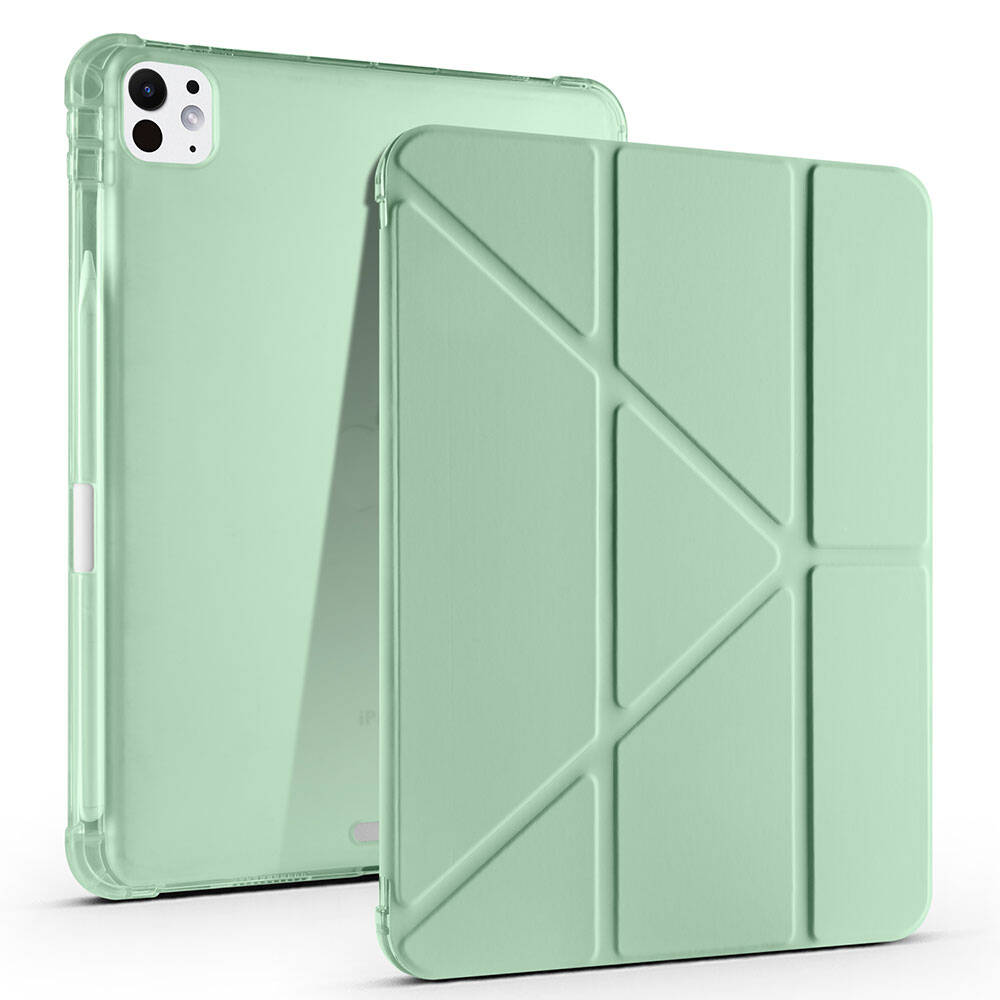 Apple iPad Pro 11 2025 M5 Kılıf Zore Tri Folding Kalem Bölmeli Standlı Kılıf
