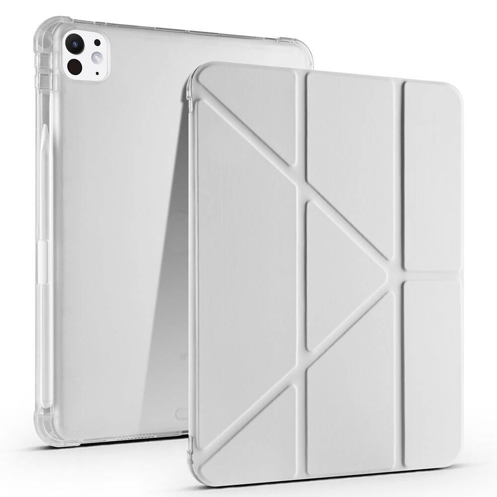 Apple iPad Pro 11 2025 M5 Kılıf Zore Tri Folding Kalem Bölmeli Standlı Kılıf