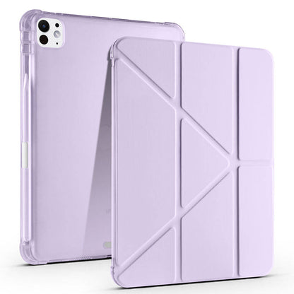 Apple iPad Pro 11 2025 M5 Kılıf Zore Tri Folding Kalem Bölmeli Standlı Kılıf
