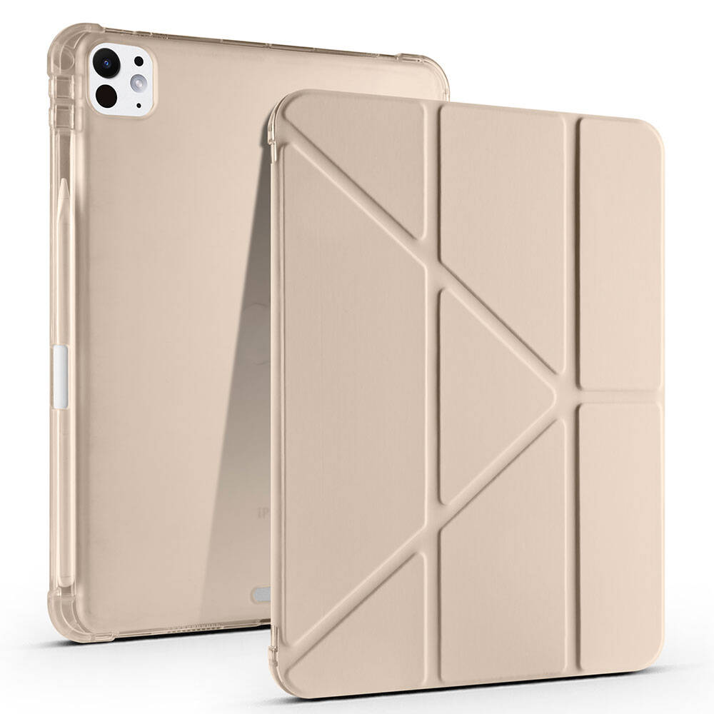 Apple iPad Pro 11 2025 M5 Kılıf Zore Tri Folding Kalem Bölmeli Standlı Kılıf