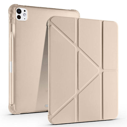 Apple iPad Pro 11 2025 M5 Kılıf Zore Tri Folding Kalem Bölmeli Standlı Kılıf