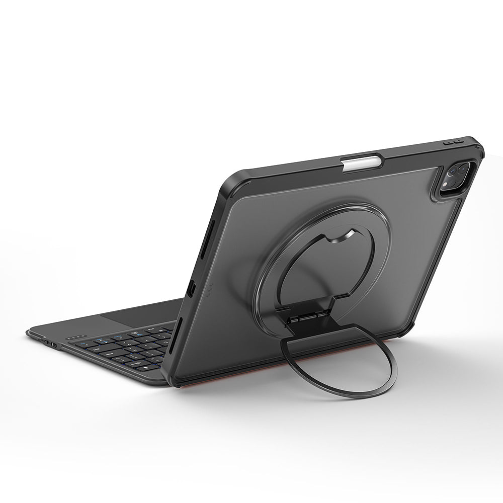 iPad Pro 11 2025 M5 MK-007 Combo Pro Kalem Bölmeli Klavyeli Standlı Kılıf