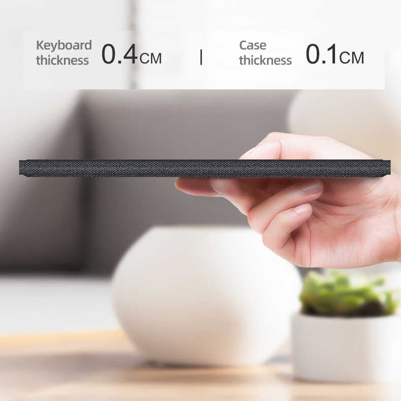 iPad Pro 12.9 2020 (4.Nesil) Benks Multifunctional Kablosuz Klavyeli Kılıf