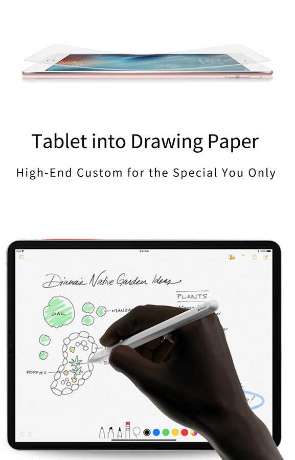 iPad Pro 12.9 2021 (5.Nesil) Kağıt Hisli Wiwu iPaper Like Tablet Ekran Koruyucu