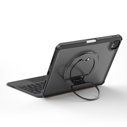 iPad Pro 12.9 2021 (5.Nesil) Wiwu MK-007 Combo Pro Kalem Bölmeli Klavyeli Standlı Kılıf