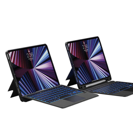 iPad Pro 12.9 2022 M2 Wiwu Mag Touch Klavyeli Standlı Kılıf