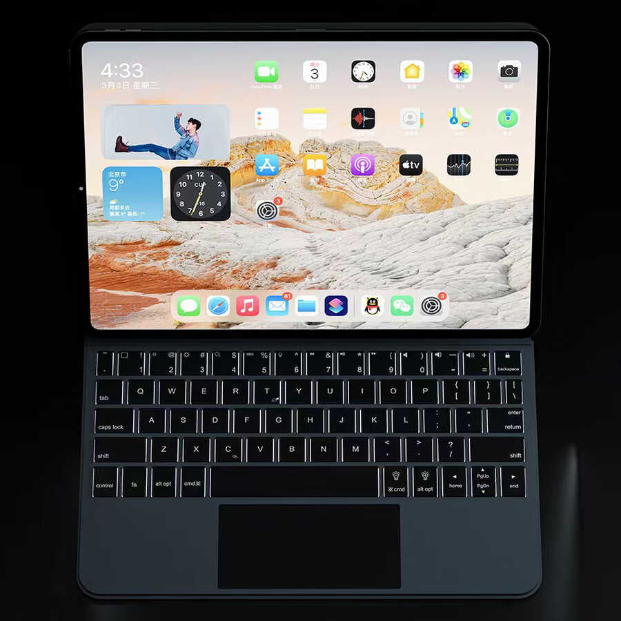 iPad Pro 12.9 2022 M2 Wiwu Magic Keyboard
