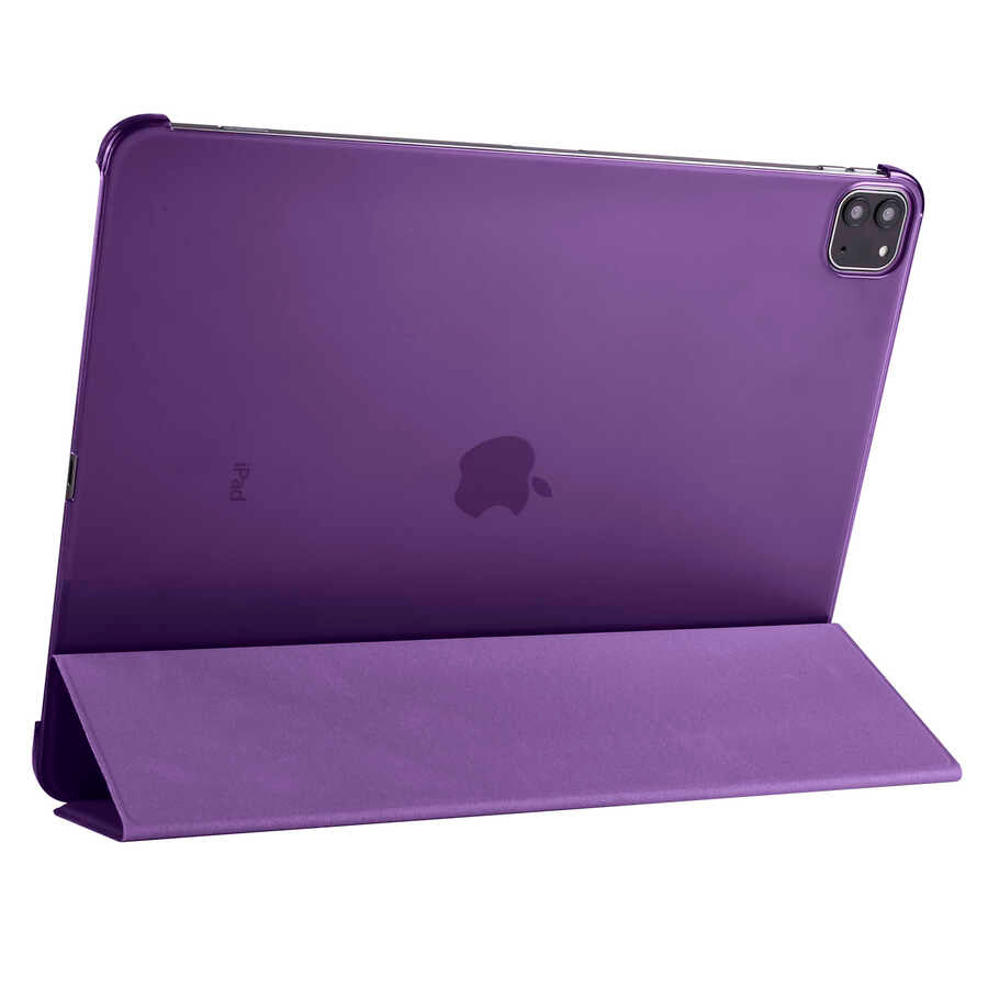 Apple iPad Pro 12.9 2022 M2 Zore Smart Cover Standlı 1-1 Kılıf