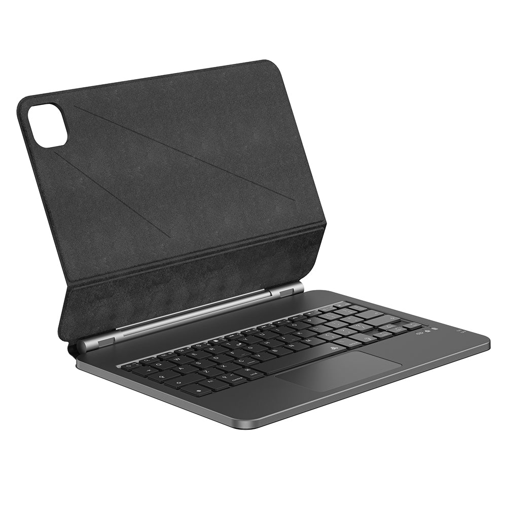 iPad Pro 13 2024 Wiwu MK-003 Gizli Kalem Bölmeli Klavyeli Standlı Kılıf