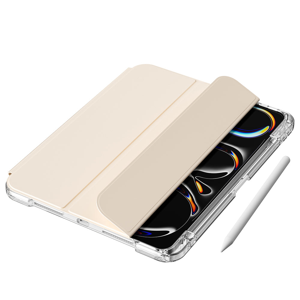 Apple iPad Pro 13 2025 M5 Kılıf Magnetik Ayrılabilen Airbagli Zore Sliding Tablet Kılıfı