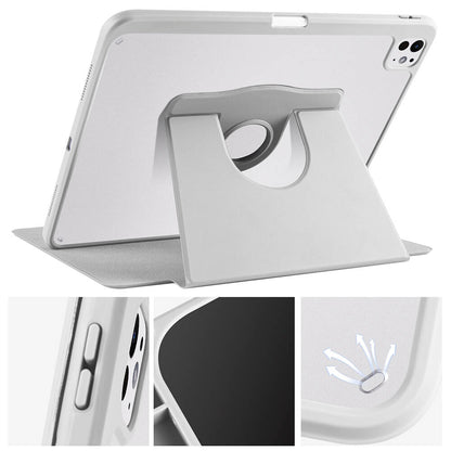 Apple iPad Pro 13 2025 M5 Kılıf Zore Termik Kalem Bölmeli Dönebilen Standlı Kılıf