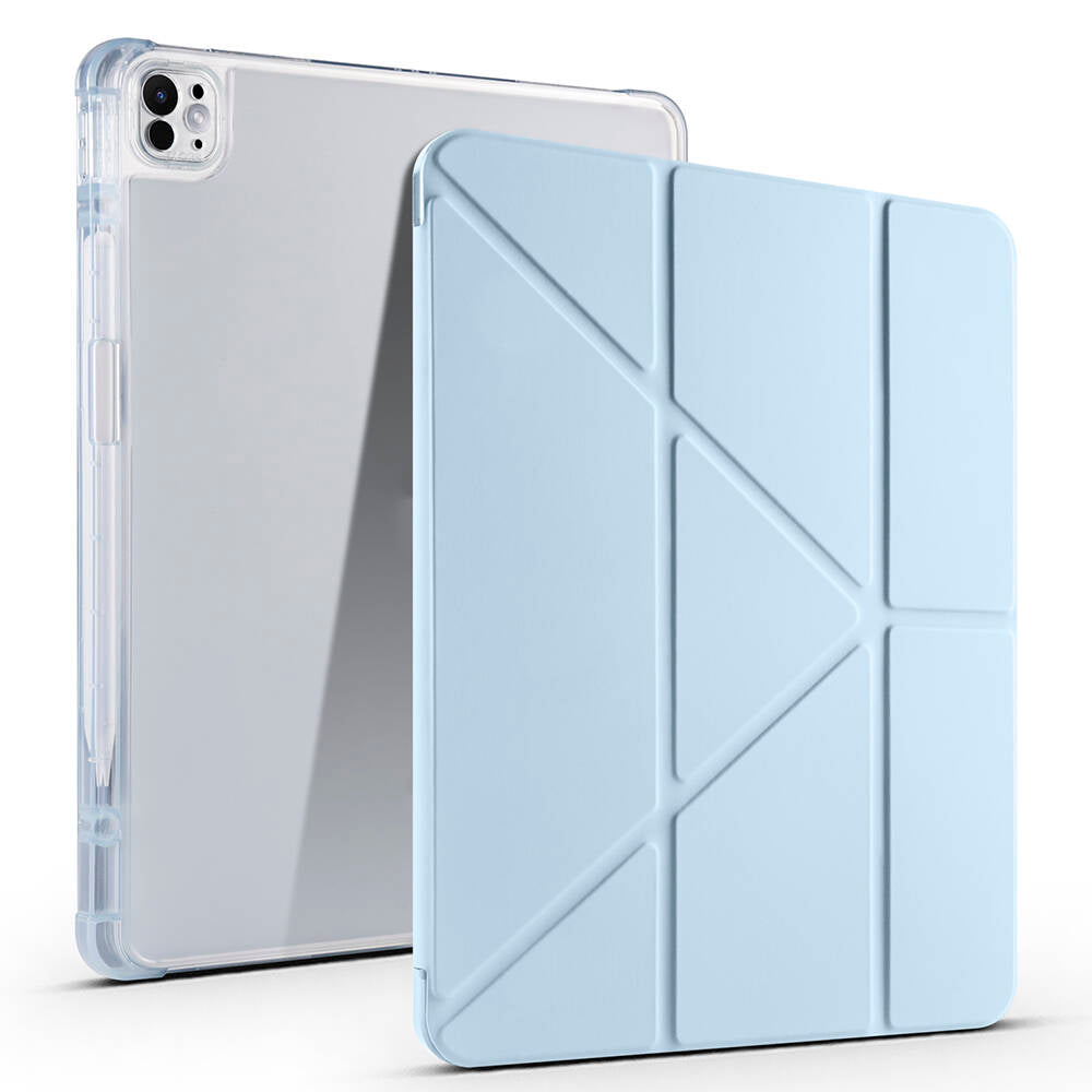 Apple iPad Pro 13 2025 M5 Kılıf Zore Tri Folding Kalem Bölmeli Standlı Kılıf