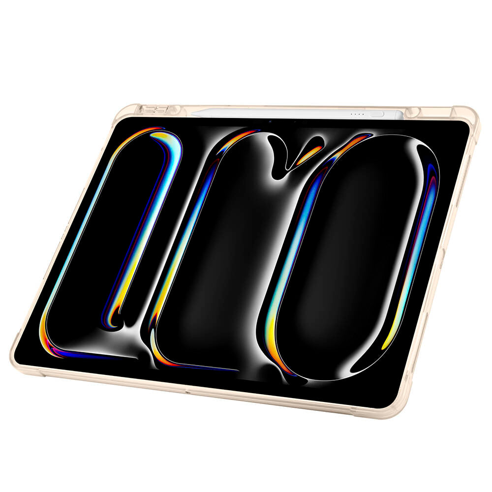 Apple iPad Pro 13 2025 M5 Kılıf Zore Tri Folding Kalem Bölmeli Standlı Kılıf