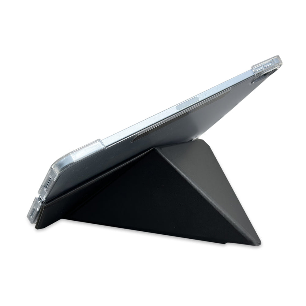 iPad Pro 13 2025 M5 Raptic Clear Folio Airbagli Şeffaf Kapaklı Katlanabilir Standlı Kılıf