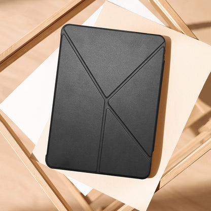 iPad Pro 13 2025 M5 Raptic Clear Folio Airbagli Şeffaf Kapaklı Katlanabilir Standlı Kılıf