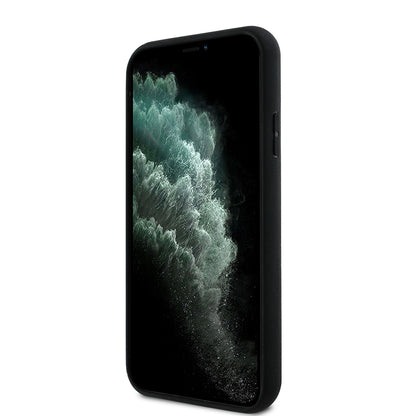 iPhone 11 Kılıf Aston Martin Orjinal Lisanslı M-safe Şarj Özellikli Renkli Halka ve Karbon Fiber Tasarımlı Kapak