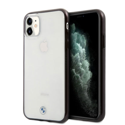 iPhone 11 Kılıf BMW Transparan Elektroplatin Kenar Kaplama Dizayn Kapak