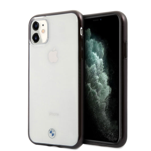 iPhone 11 Kılıf BMW Transparan Elektroplatin Kenar Kaplama Dizayn Kapak