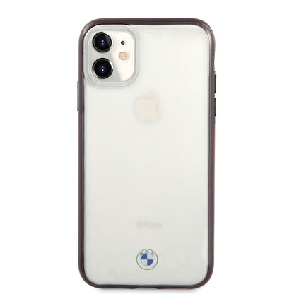 iPhone 11 Kılıf BMW Transparan Elektroplatin Kenar Kaplama Dizayn Kapak