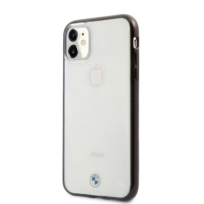 iPhone 11 Kılıf BMW Transparan Elektroplatin Kenar Kaplama Dizayn Kapak