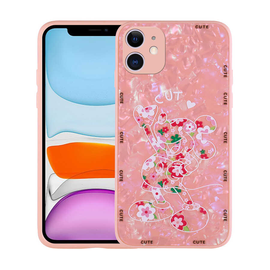 Apple iPhone 11 Kılıf Desenli Sert Silikon Zore Mumila Kapak