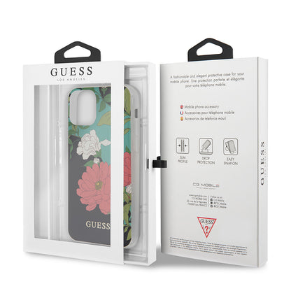 iPhone 11 Kılıf GUESS Çiçek Desenli Tasarım Kapak