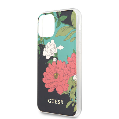 iPhone 11 Kılıf GUESS Çiçek Desenli Tasarım Kapak