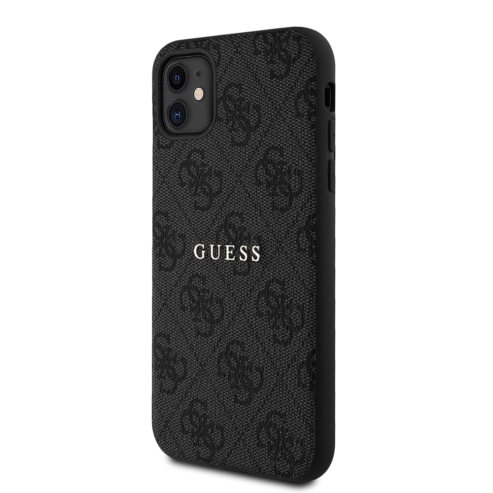 iPhone 11 Kılıf Guess Orjinal Lisanslı 4G Desen Yazı Logolu Kapak