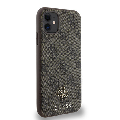 iPhone 11 Kılıf Guess Orjinal Lisanslı M-safe Şarj Özellikli Small 4G Classic Kapak