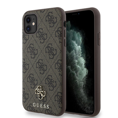 iPhone 11 Kılıf Guess Orjinal Lisanslı M-safe Şarj Özellikli Small 4G Classic Kapak