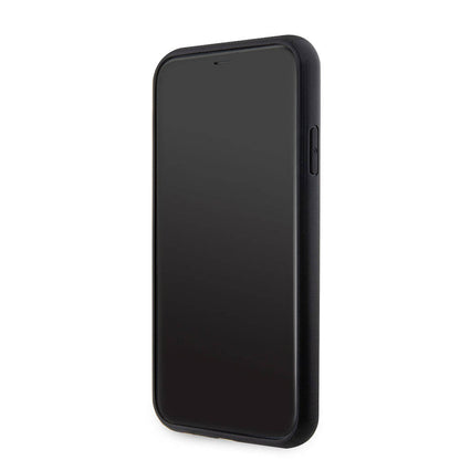 iPhone 11 Kılıf Guess Orjinal Lisanslı PU Deri Taşlı Üçgen Logo 4G Desenli Kapak