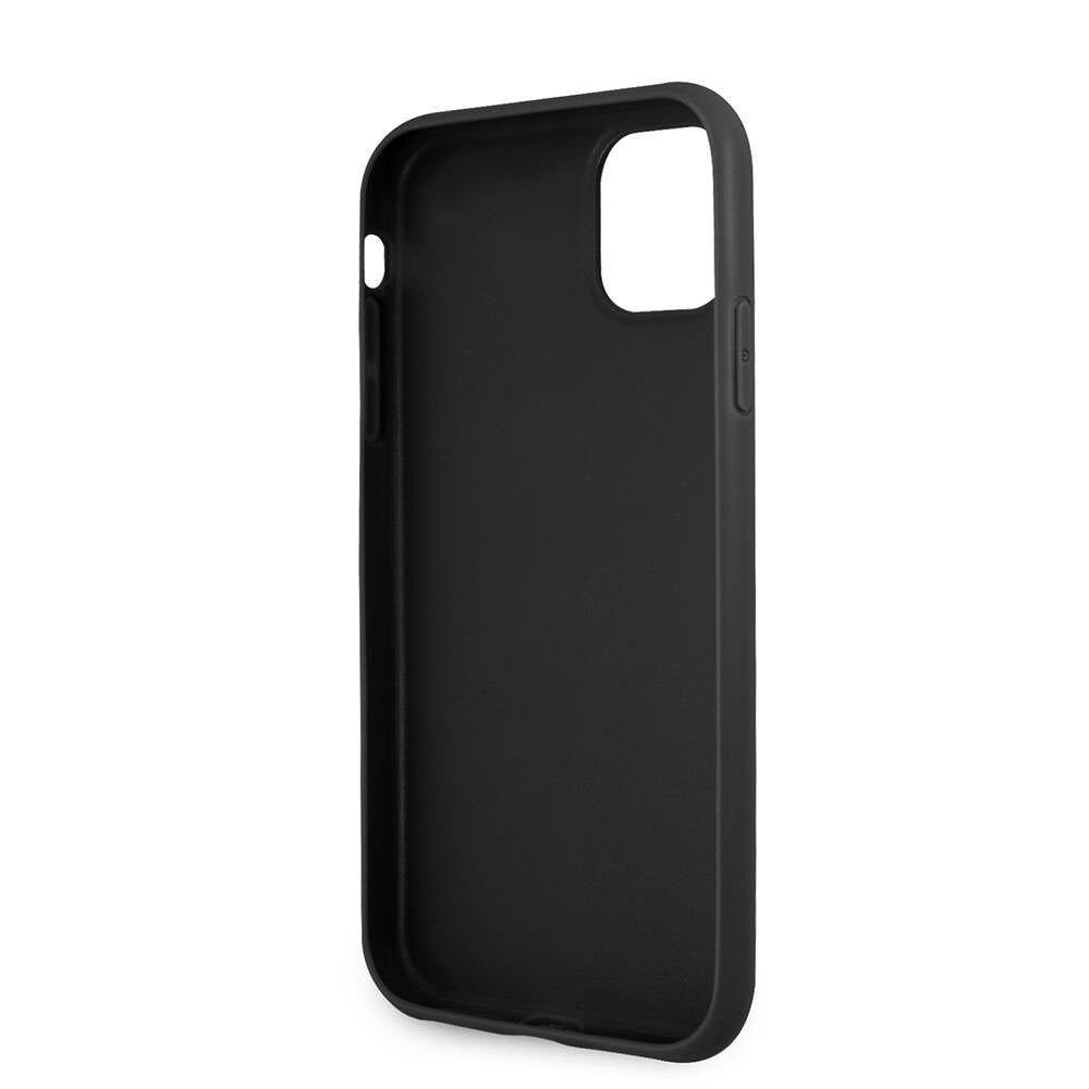 iPhone 11 Kılıf Guess PU Deri Büyük Metal Logo Dizaynlı Kapak