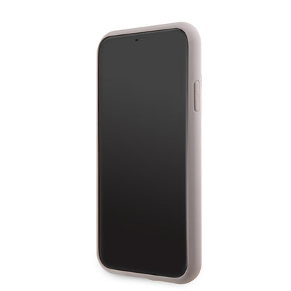iPhone 11 Kılıf Guess PU Deri Büyük Metal Logo Dizaynlı Kapak