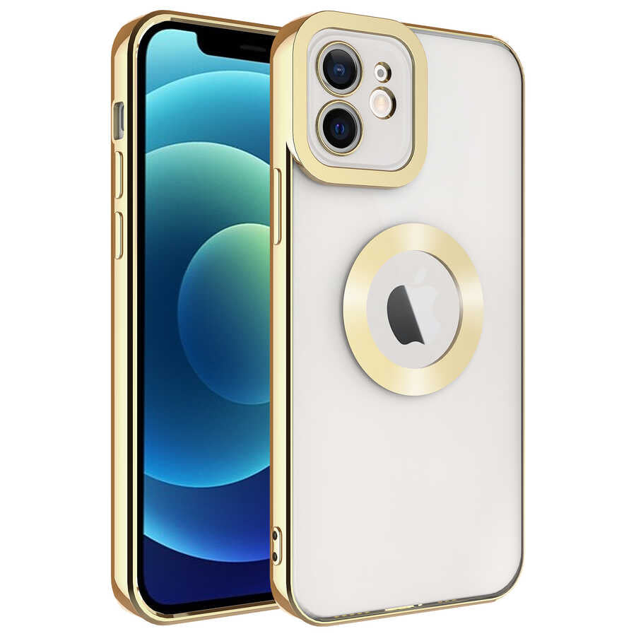 Apple iPhone 11 Kılıf Kamera Korumalı Logo Gösteren Zore Omega Kapak