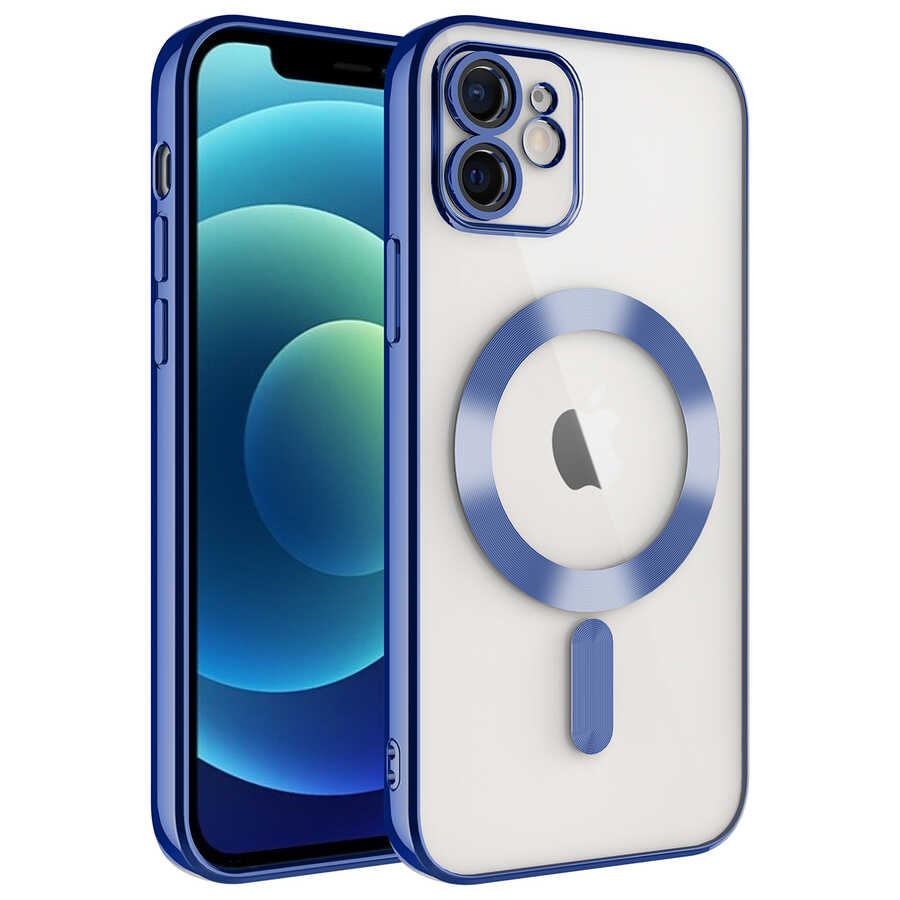 Apple iPhone 11 Kılıf Kamera Korumalı M-safe Wireless Şarj Özellikli Zore Demre Kapak