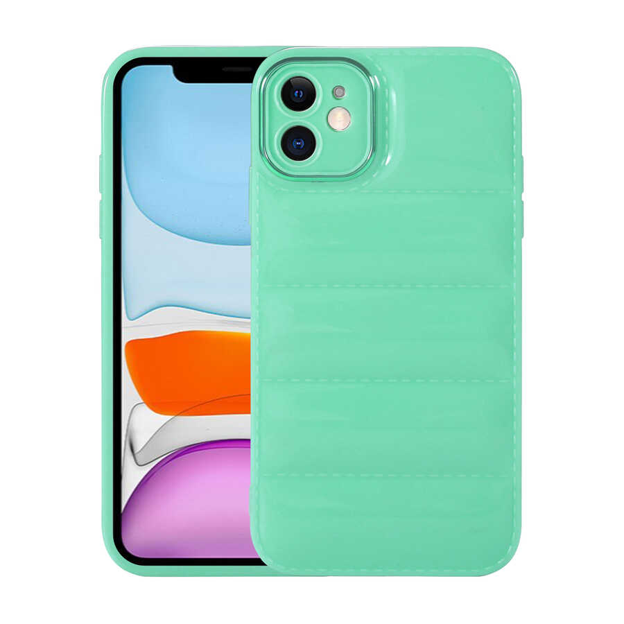 Apple iPhone 11 Kılıf Kamera Korumalı Parlak Airbag'li Zore Galya Kapak
