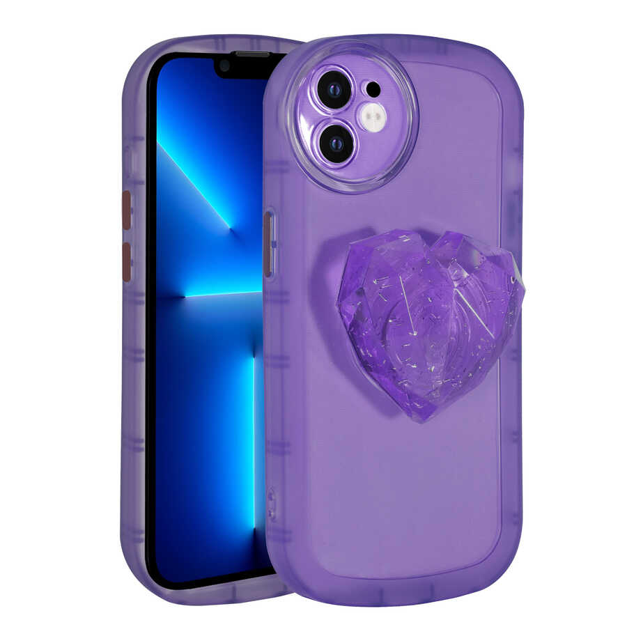 Apple iPhone 11 Kılıf Kamera Korumalı Pop Soketli Renkli Zore Ofro Kapak