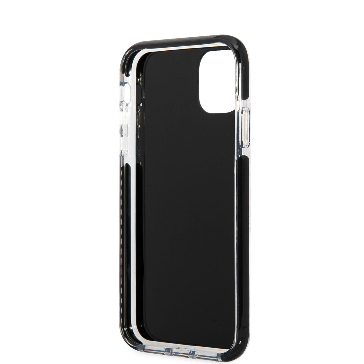 iPhone 11 Kılıf Karl Lagerfeld Kenarları Siyah Silikon K&C Dizayn Kapak