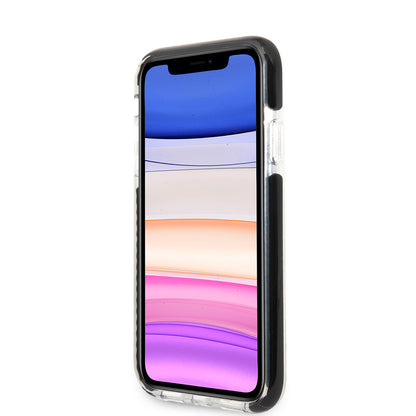 iPhone 11 Kılıf Karl Lagerfeld Kenarları Siyah Silikon K&C Dizayn Kapak