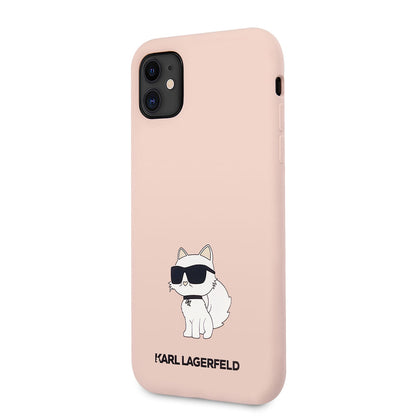 iPhone 11 Kılıf Karl Lagerfeld Silikon Choupette Dizayn Kapak